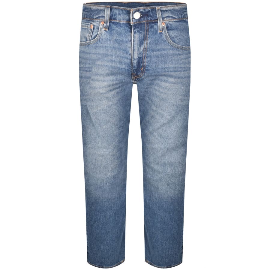 Image number 2 for Levis 502 Tapered Light Wash Jeans Blue