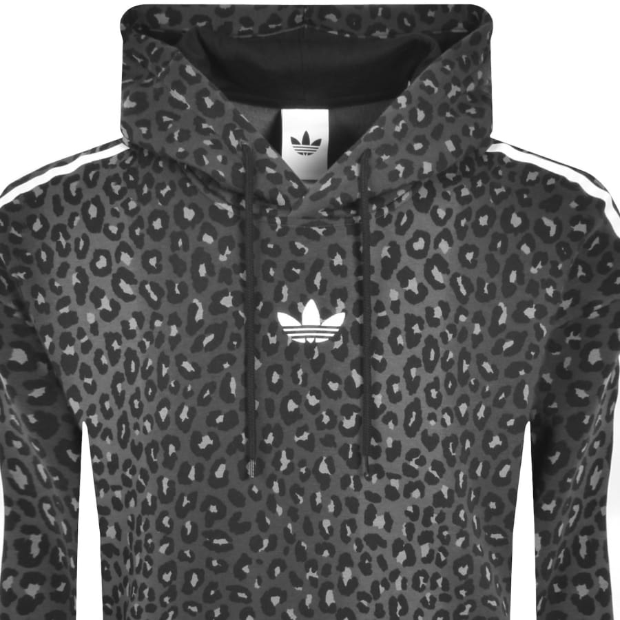 Image number 2 for adidas Originals Graphic Leopard Hoodie Black