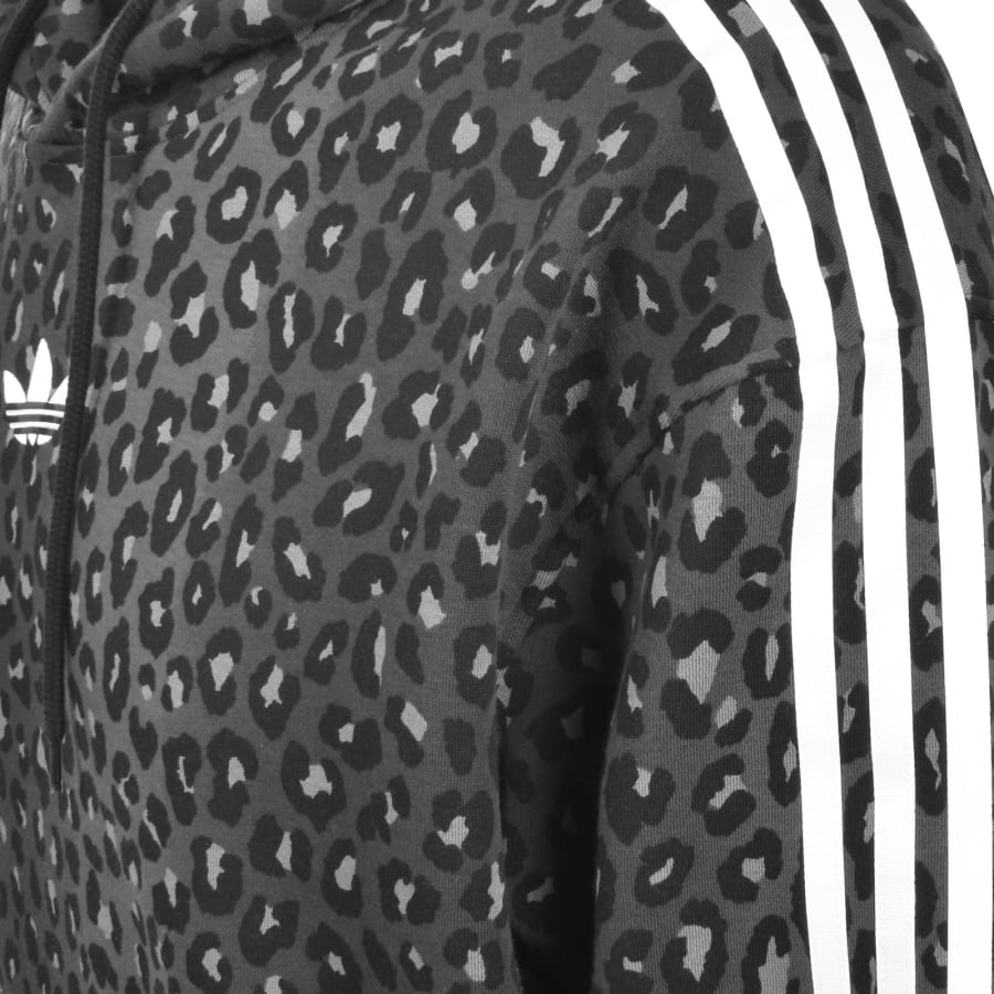 Image number 4 for adidas Originals Graphic Leopard Hoodie Black