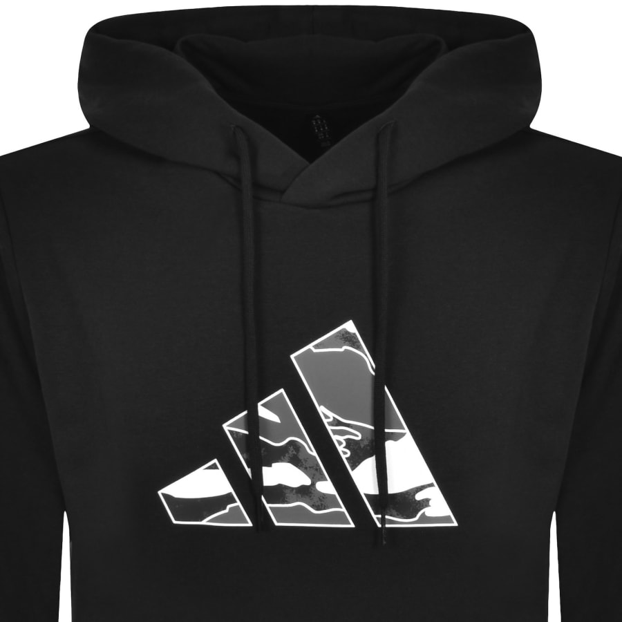 Image number 2 for adidas Sportswear Camo Logo Hoodie Black