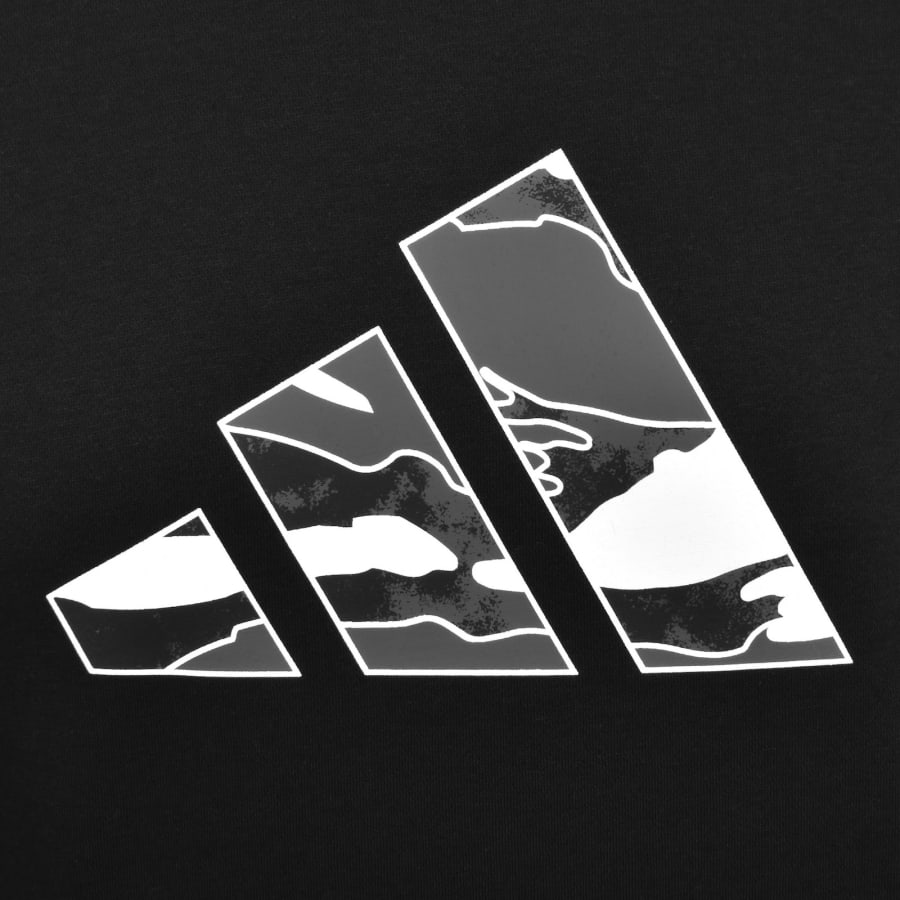 Image number 3 for adidas Sportswear Camo Logo Hoodie Black