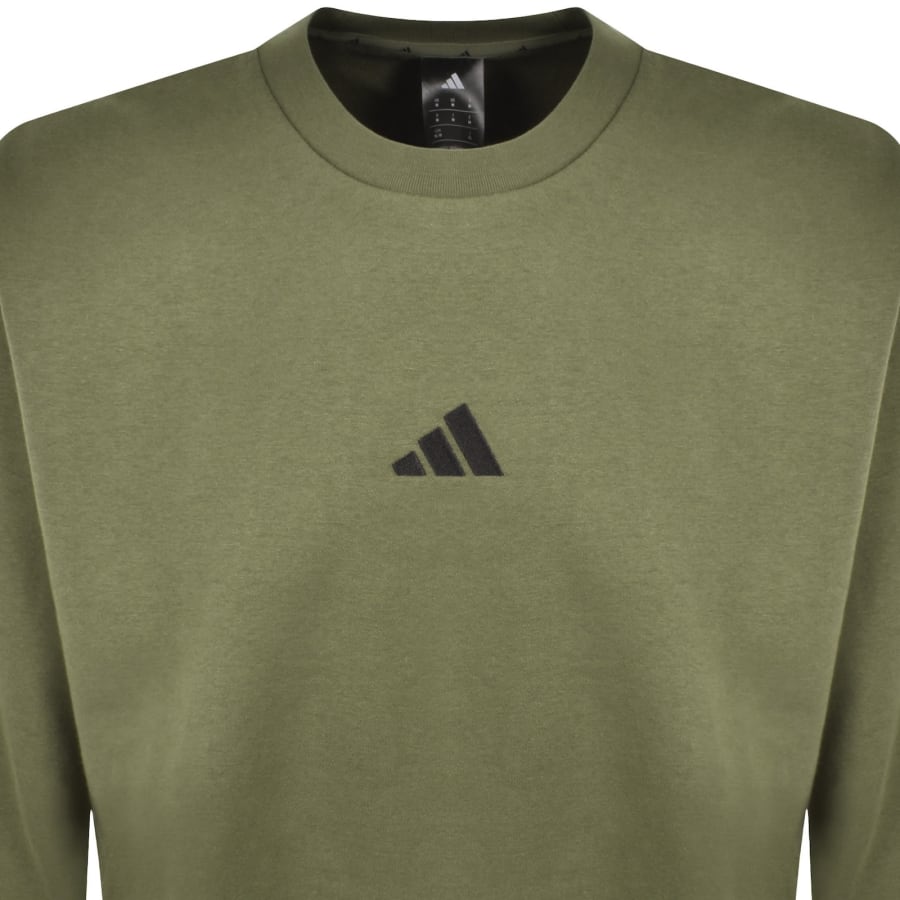 Image number 2 for adidas Sportswear Feel Cozy Sweatshirt Green