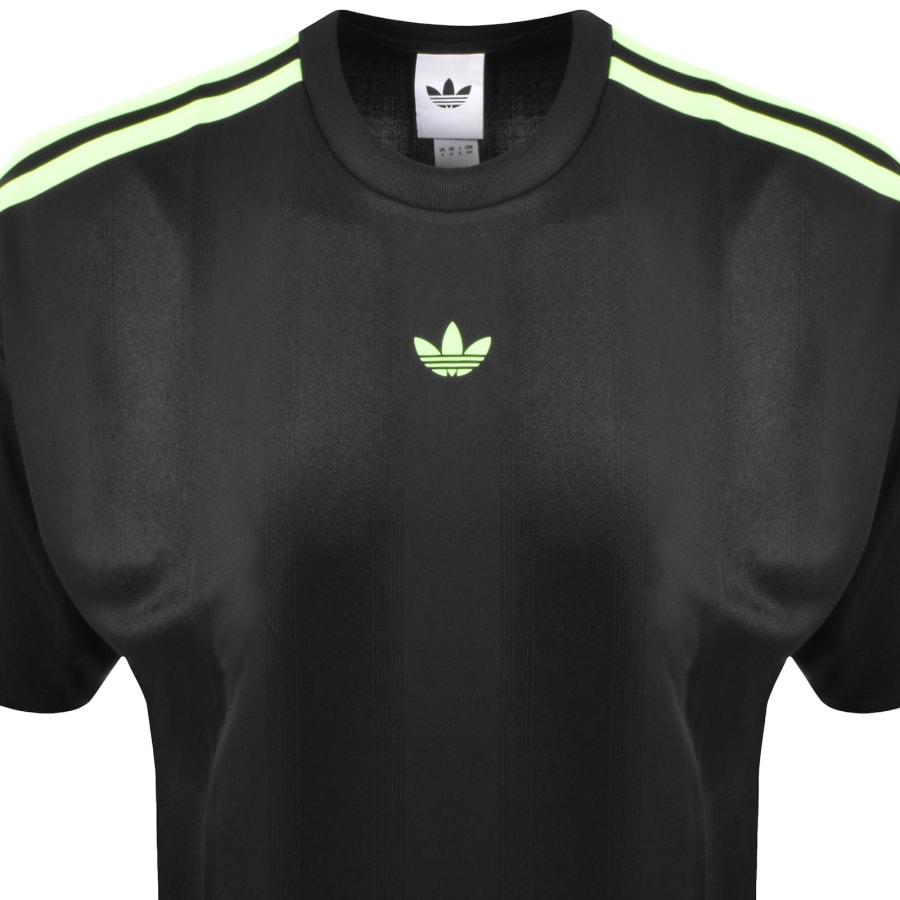 Image number 2 for adidas Originals Jacquard Jersey T Shirt Black