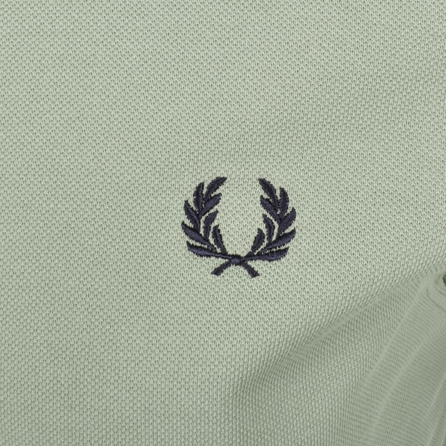 Image number 3 for Fred Perry Plain Polo T Shirt Bayleaf Green