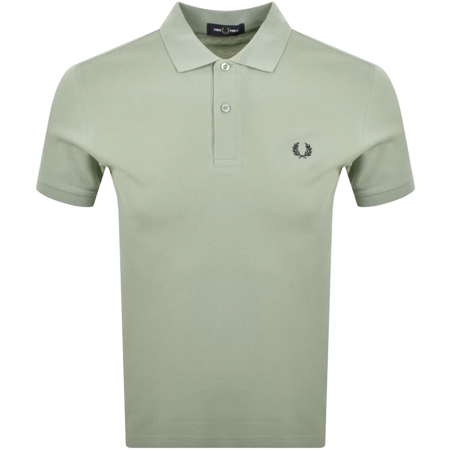 Image number 1 for Fred Perry Plain Polo T Shirt Bayleaf Green