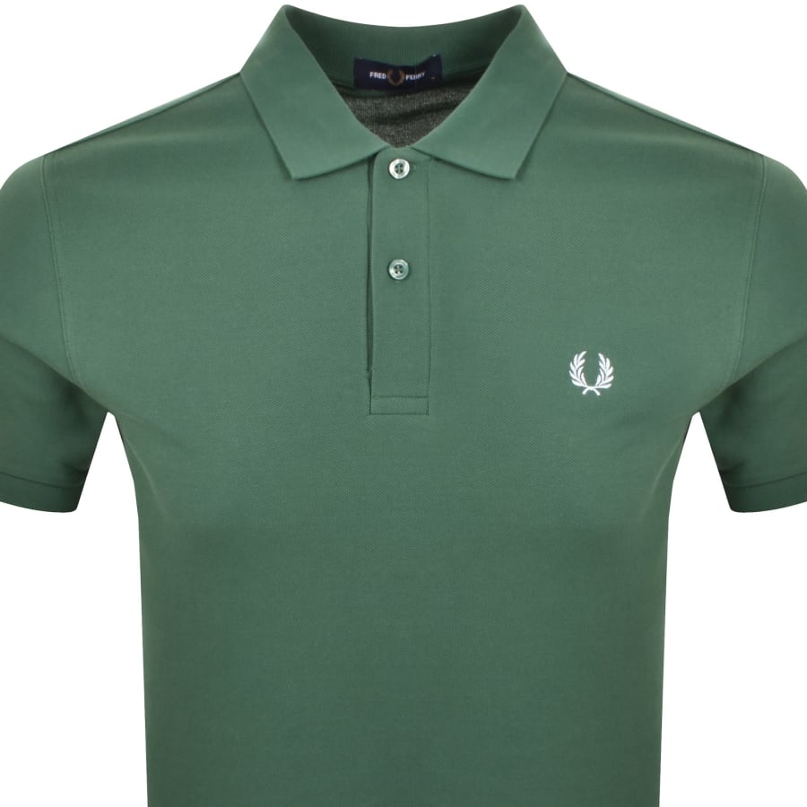 Image number 2 for Fred Perry Plain Polo T Shirt Sport Green