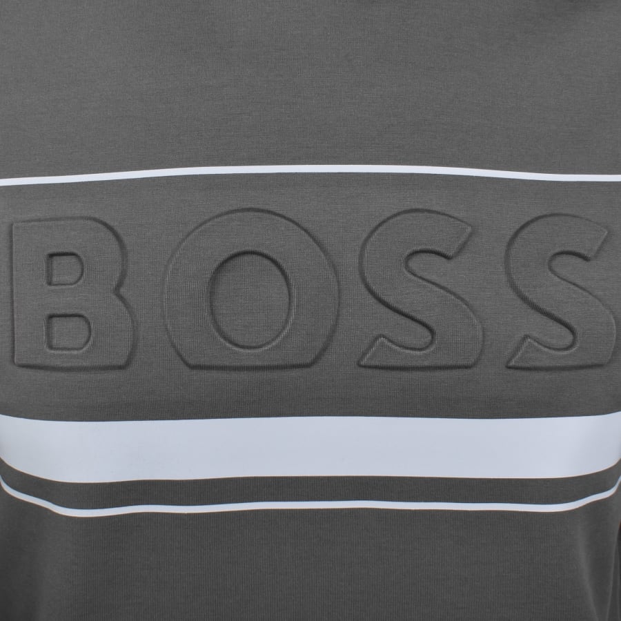 Image number 3 for BOSS Soody Zone Hoodie Grey