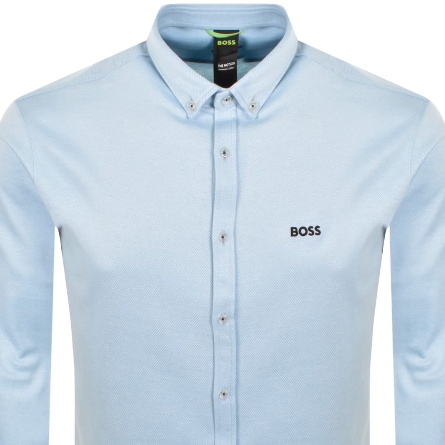 Image number 2 for BOSS B Motion Long Sleeve Shirt Blue