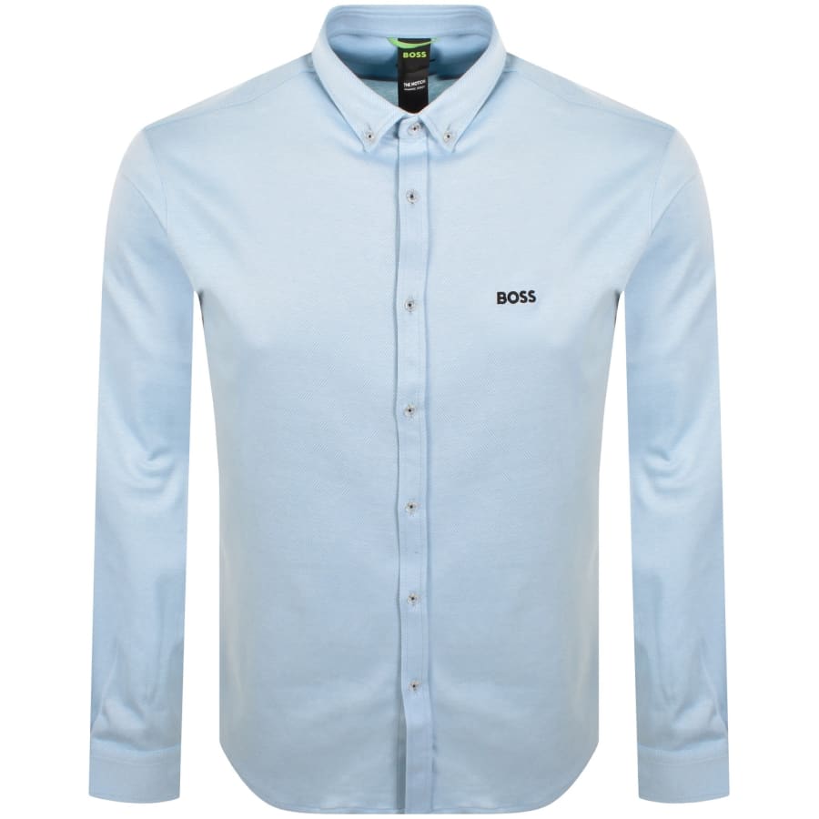 Image number 1 for BOSS B Motion Long Sleeve Shirt Blue