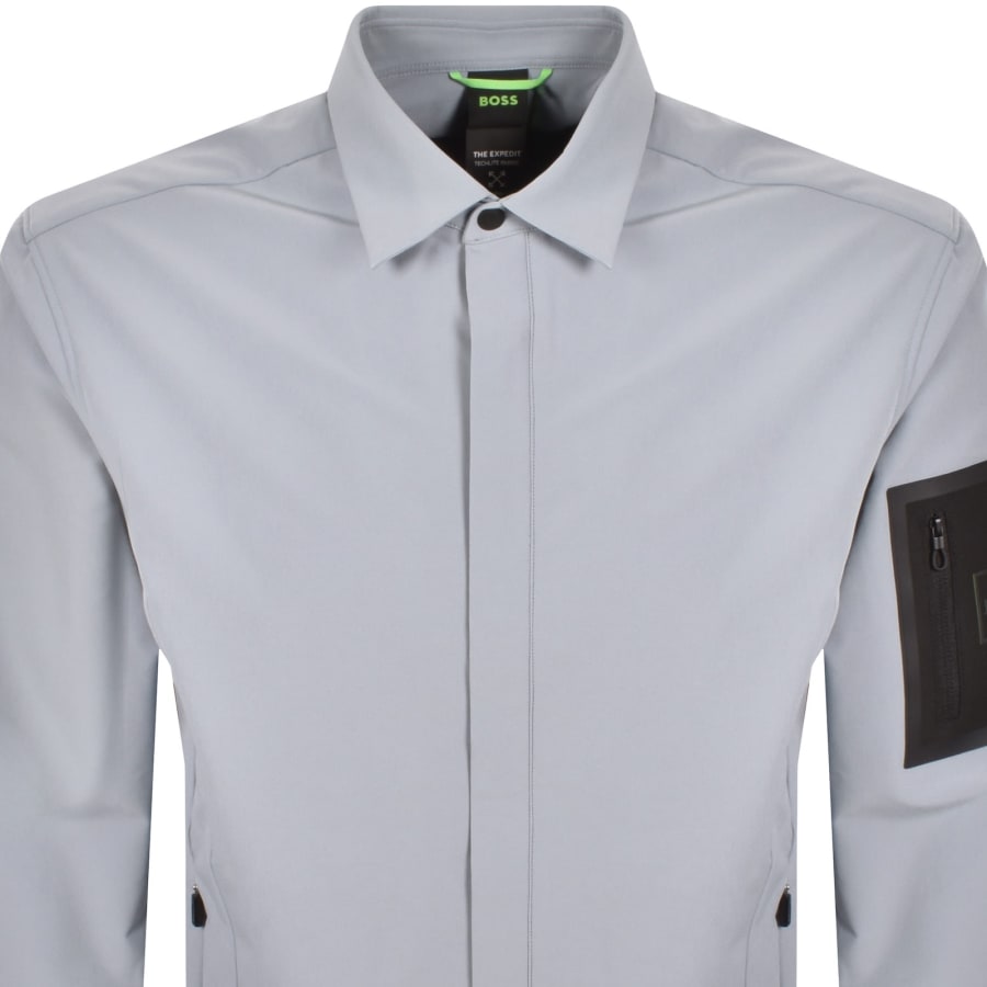 Image number 3 for BOSS B Expedit Overshirt Grey