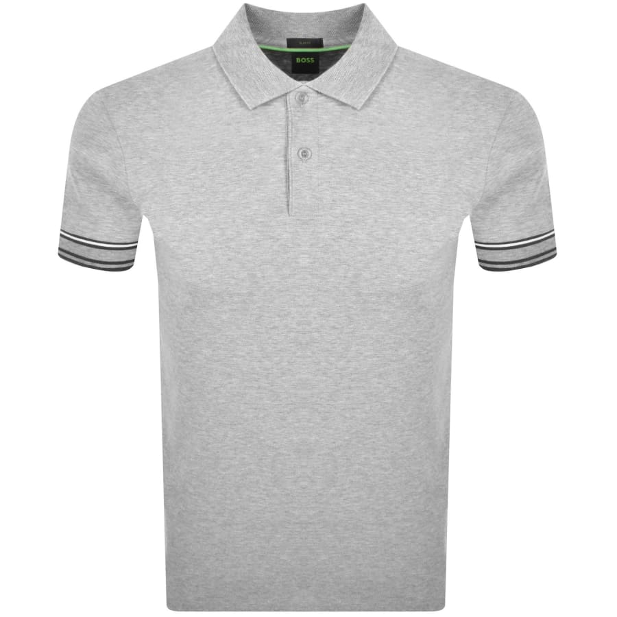 Image number 2 for BOSS Zone Polo T Shirt Grey