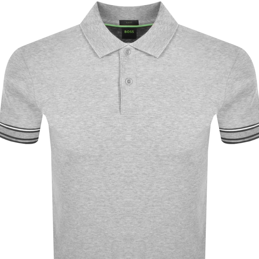 Image number 3 for BOSS Zone Polo T Shirt Grey