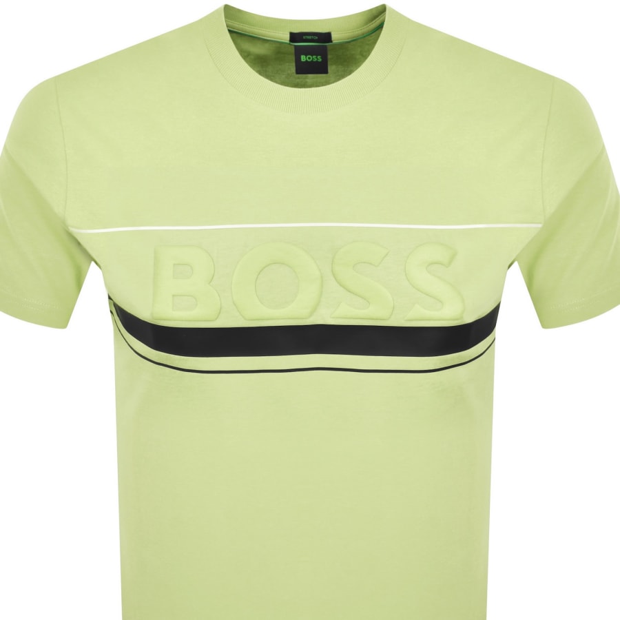 Image number 2 for BOSS Iconic Zone T Shirt Yellow
