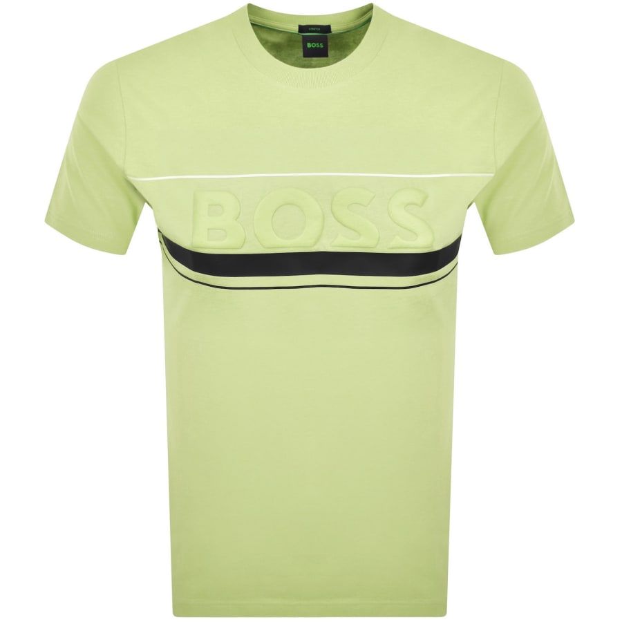 Image number 1 for BOSS Iconic Zone T Shirt Yellow