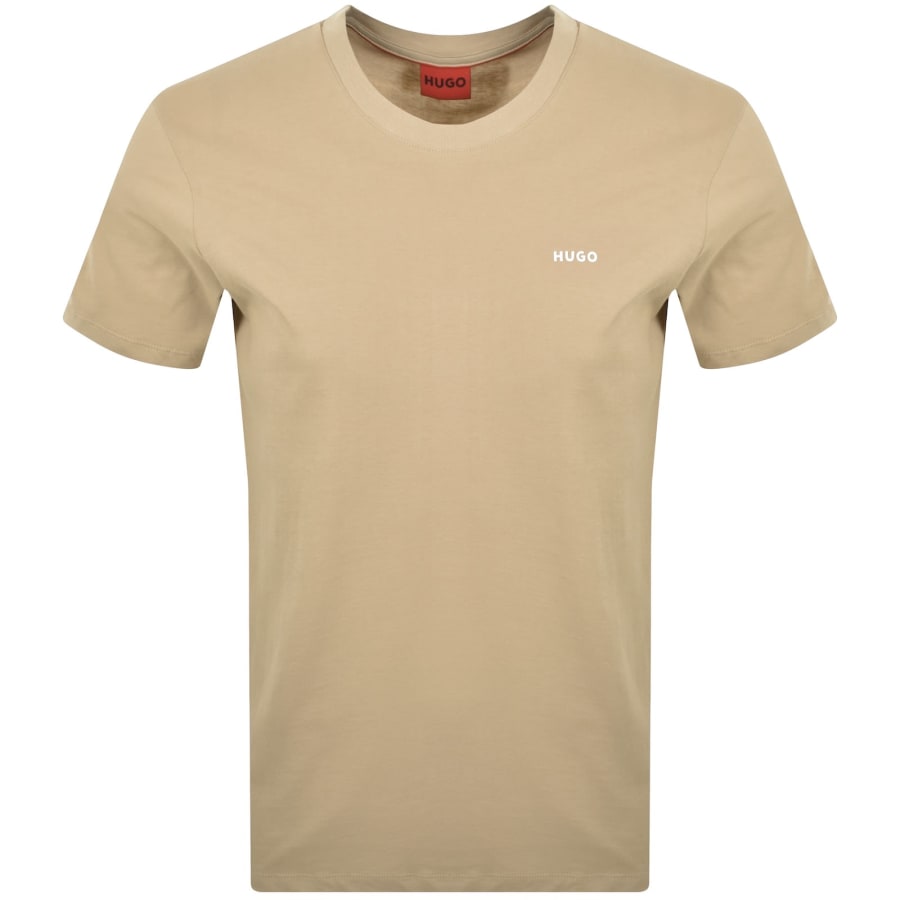 Image number 1 for HUGO Dero222 T Shirt Beige