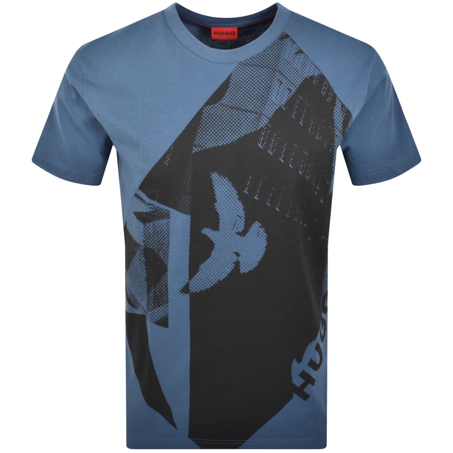 Image number 1 for HUGO Didove T Shirt Blue