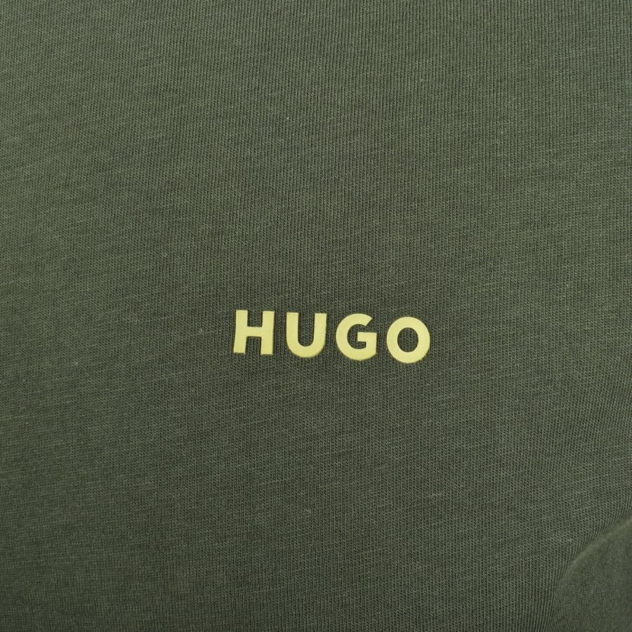 Image number 3 for HUGO Dero222 T Shirt Green