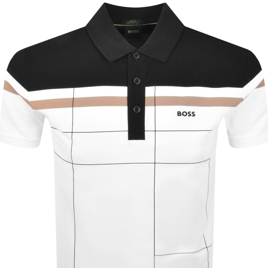 Image number 2 for BOSS Paule Slim Fit Polo T Shirt White