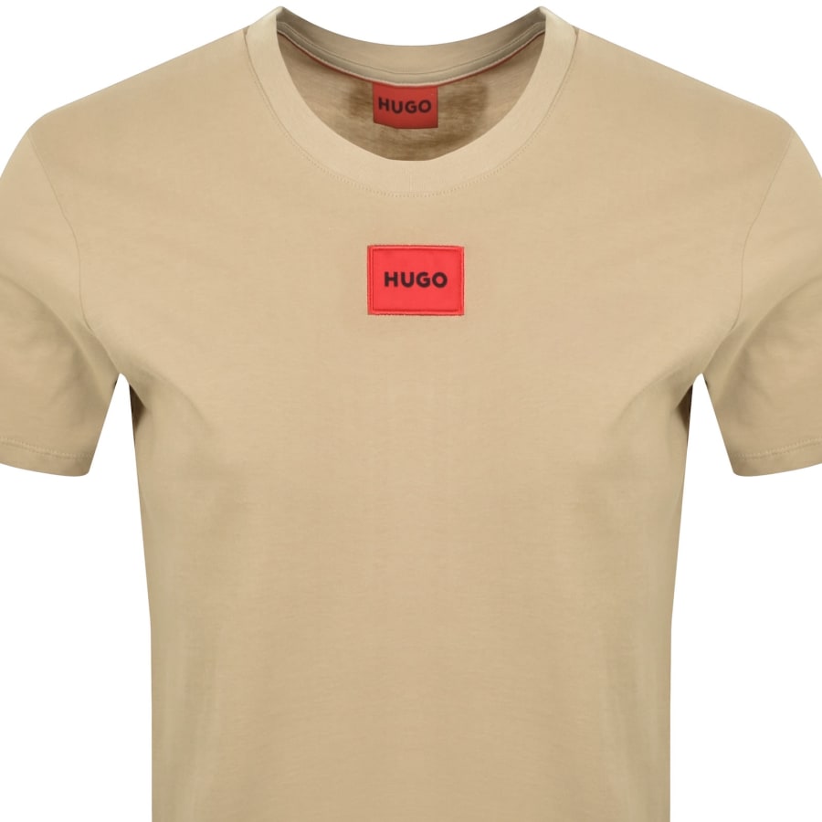 Image number 2 for HUGO Diragolino212 T Shirt Beige