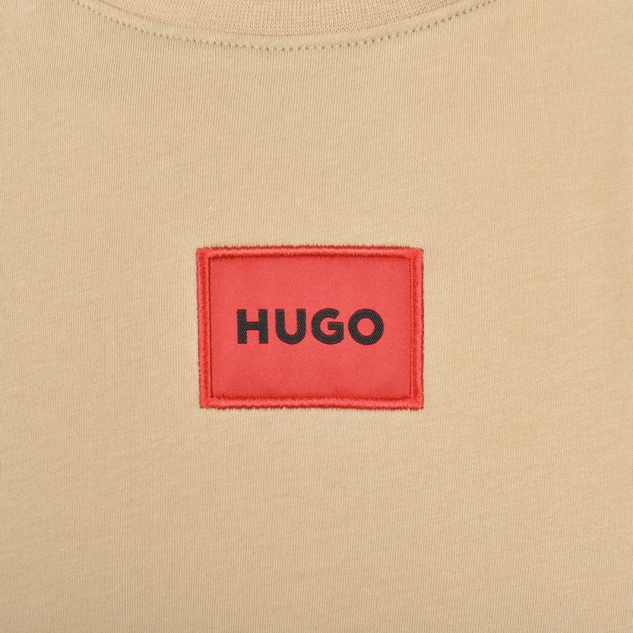 Image number 3 for HUGO Diragolino212 T Shirt Beige