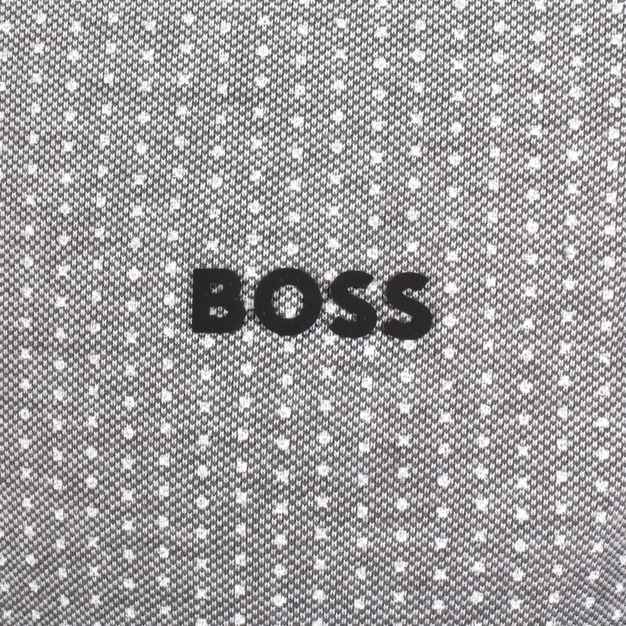 Image number 3 for BOSS Dot Print Polo T Shirt Grey