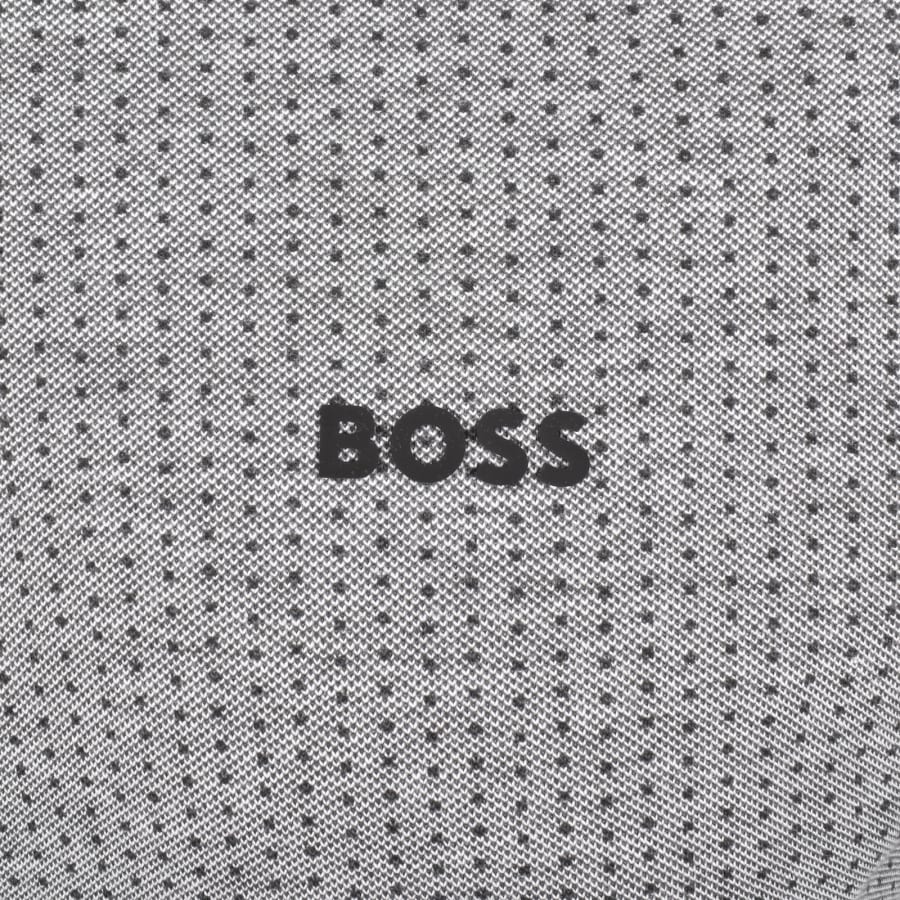 Image number 3 for BOSS Dot Print Polo T Shirt Light Grey