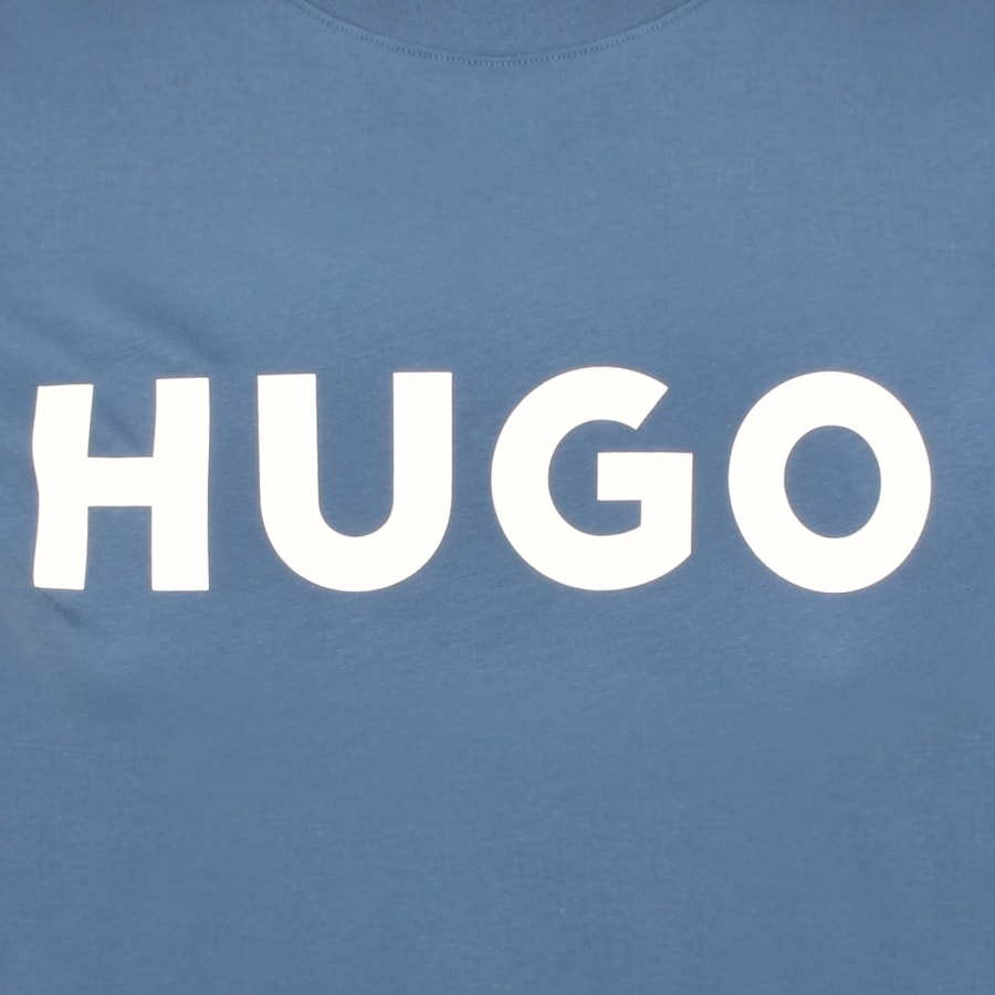 Image number 3 for HUGO Dulivio Crew Neck T Shirt Blue