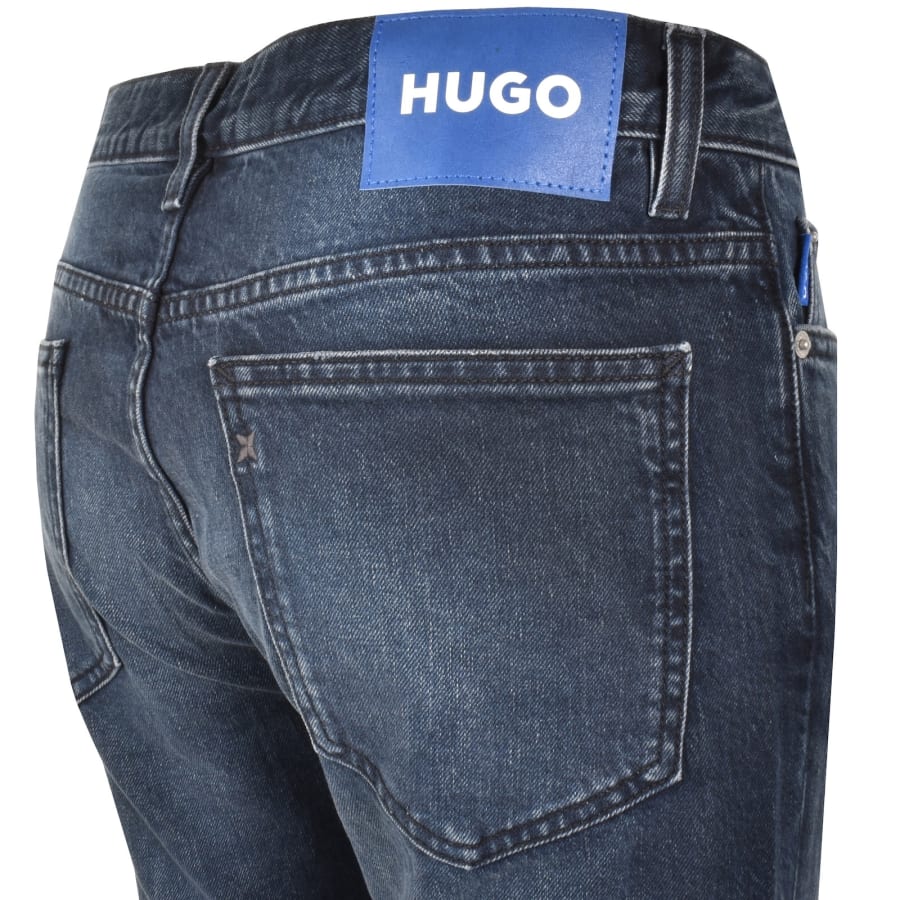 Image number 4 for HUGO Blue Slim Fit Ash Mid Wash Jeans