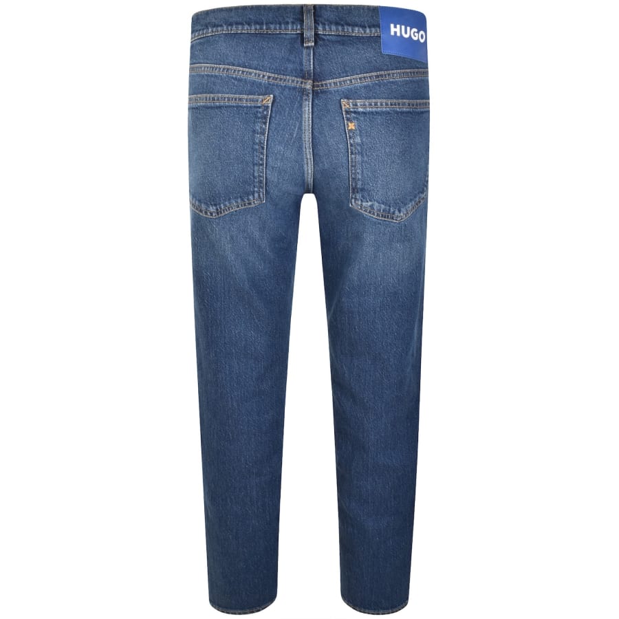 Image number 3 for HUGO Blue Brody Jeans Mid Wash Blue