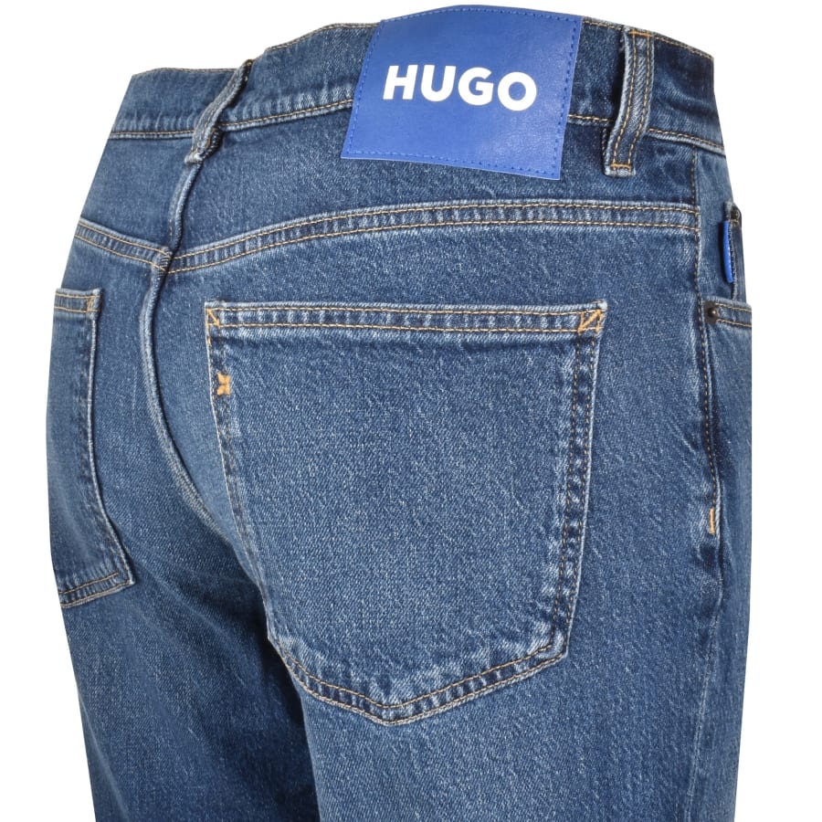Image number 4 for HUGO Blue Brody Jeans Mid Wash Blue