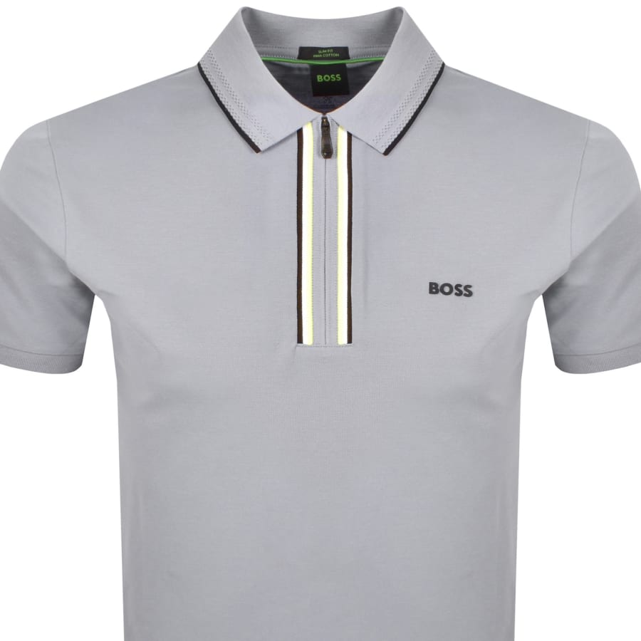 Image number 2 for BOSS Philix Polo T Shirt Grey