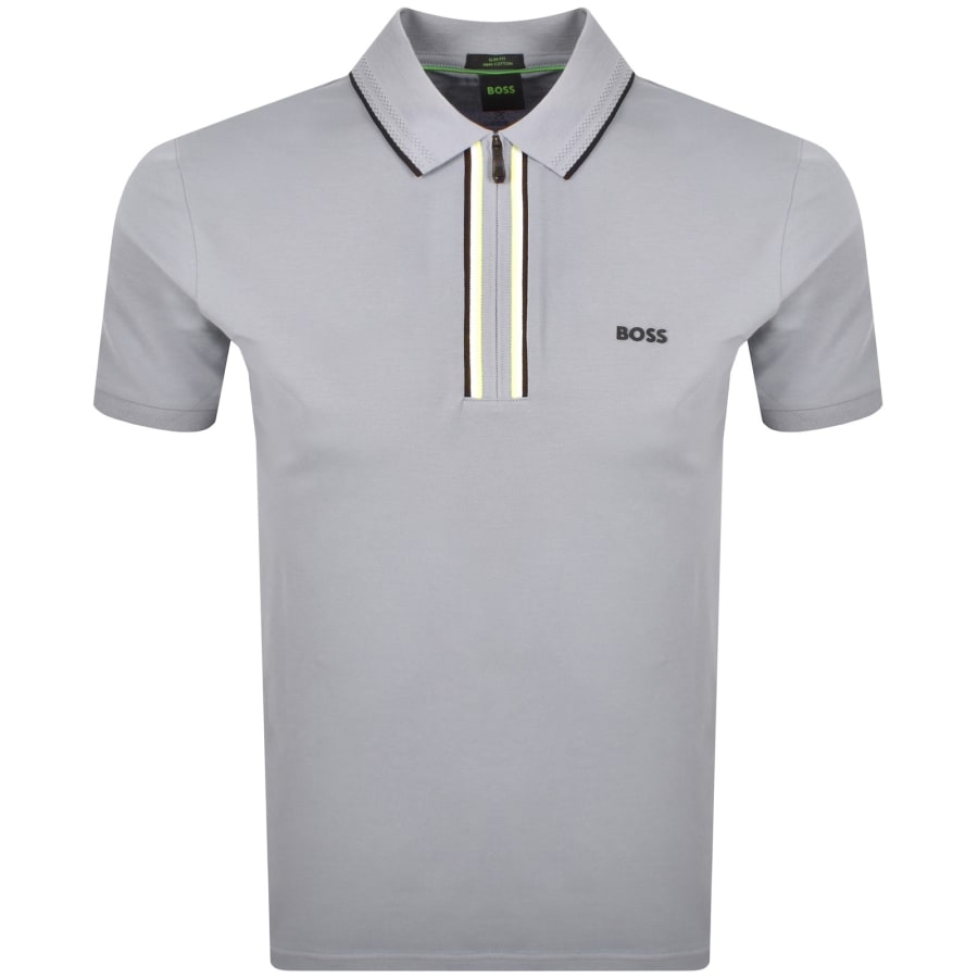 Image number 1 for BOSS Philix Polo T Shirt Grey