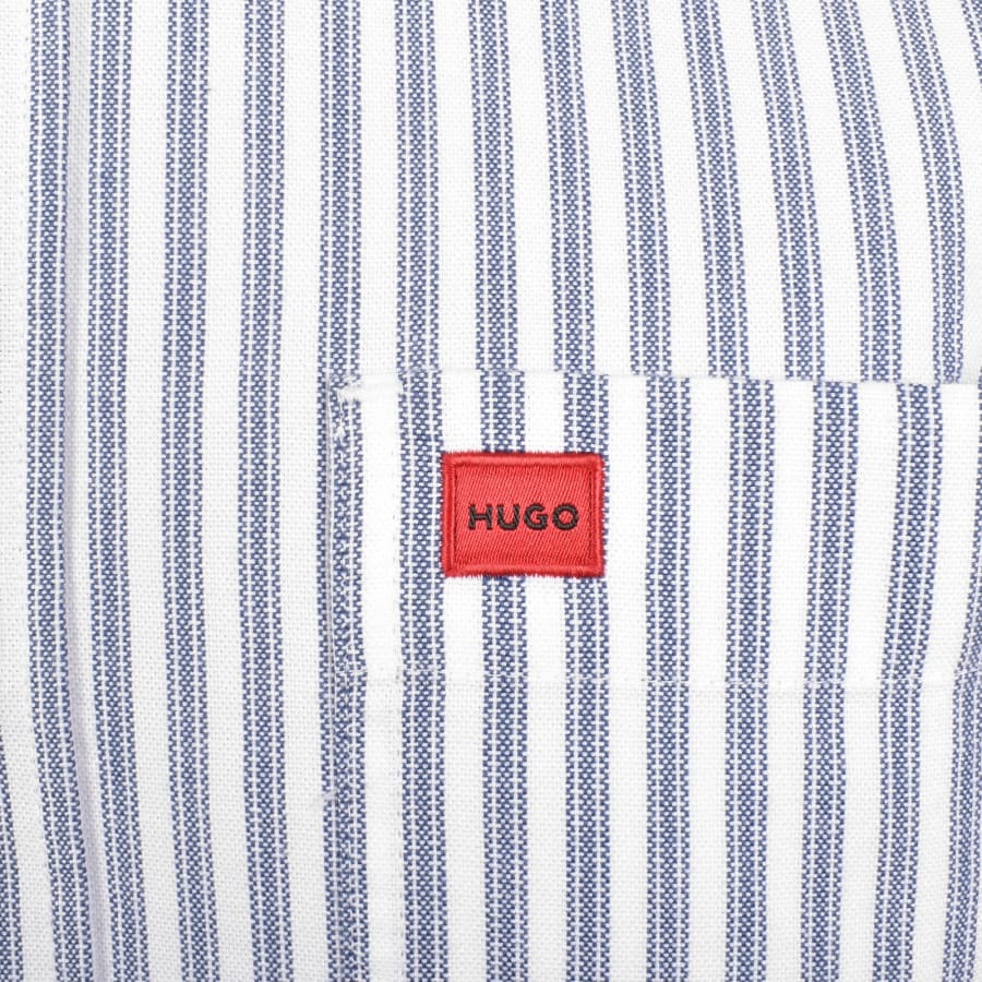Image number 3 for HUGO Long Sleeved Evito Shirt White
