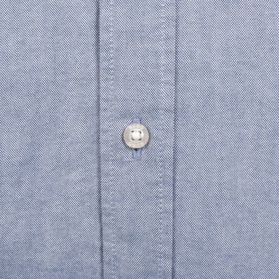 Image number 4 for HUGO Long Sleeved Evito Shirt Blue