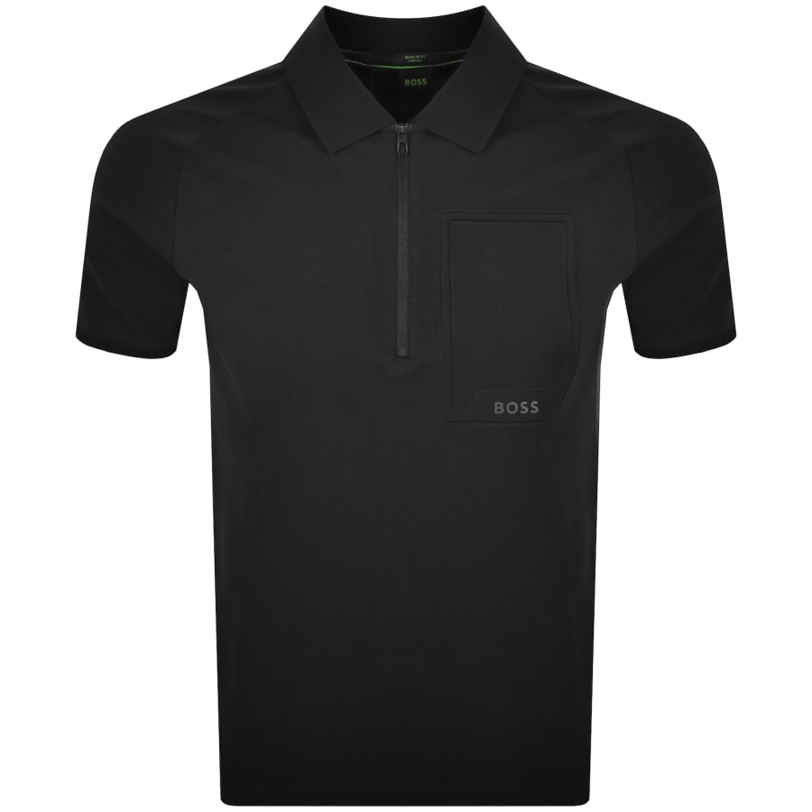 Image number 1 for BOSS Urban Tech Polo T Shirt Black