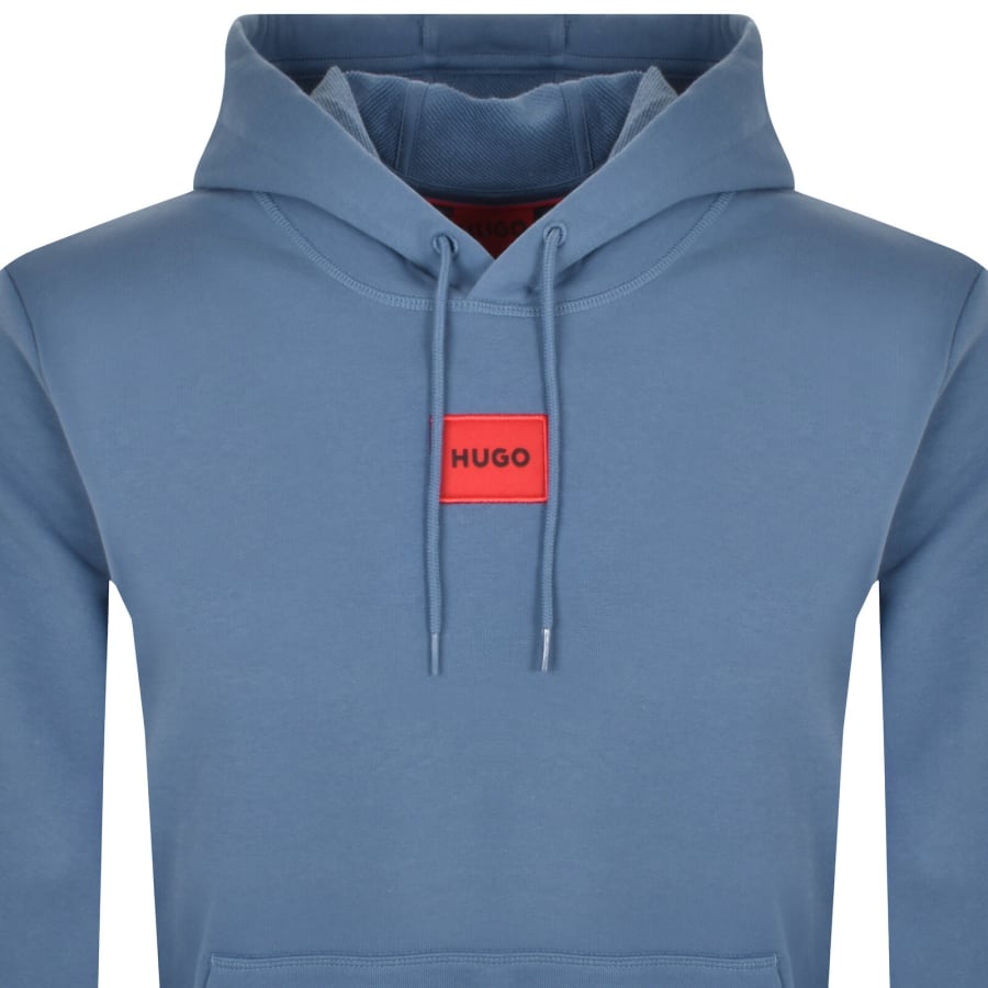 Image number 2 for HUGO Daratschi214 Hoodie Blue