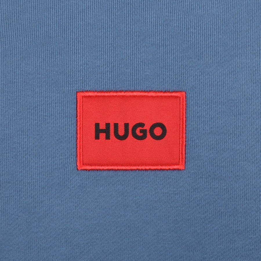 Image number 3 for HUGO Daratschi214 Hoodie Blue
