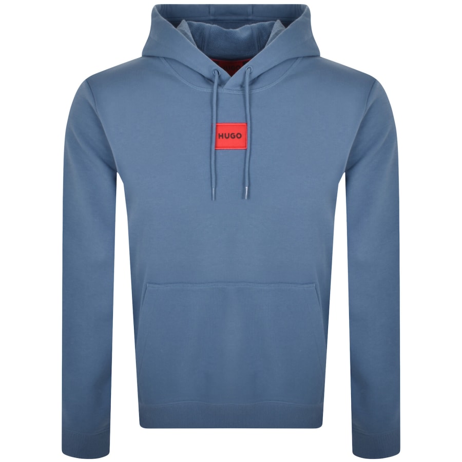 Image number 1 for HUGO Daratschi214 Hoodie Blue