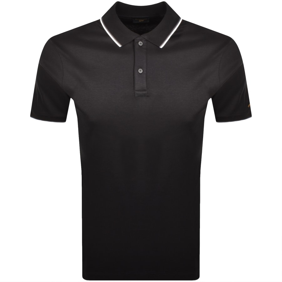 Image number 1 for Paul And Shark Logo Polo T Shirt Black
