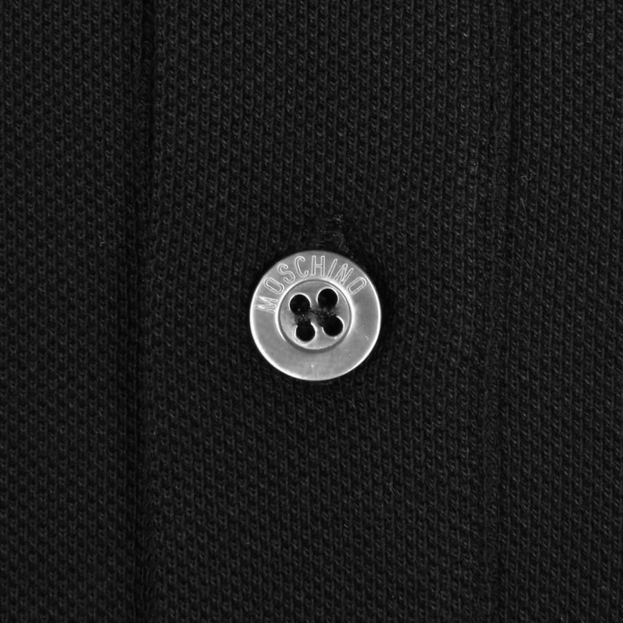 Image number 4 for Moschino Short Sleeved Polo T Shirt Black