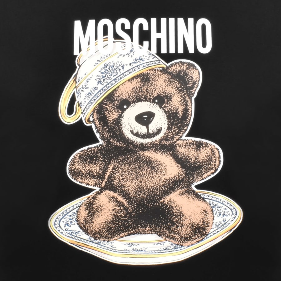 Image number 3 for Moschino Logo T Shirt Black