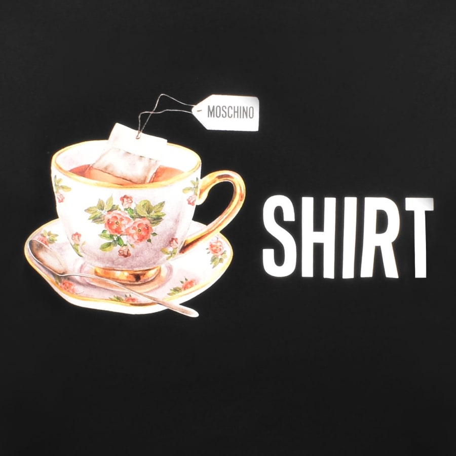 Image number 3 for Moschino Logo T Shirt Black