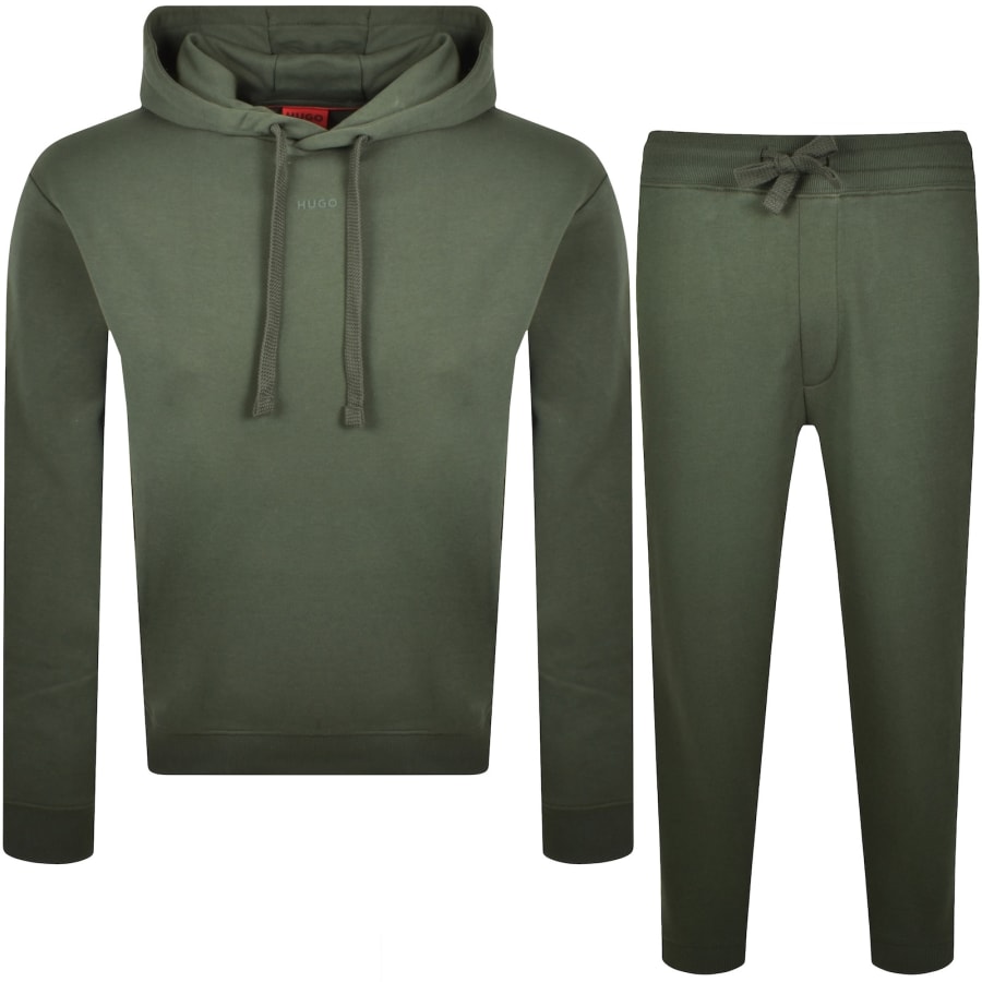Image number 1 for HUGO DapoDayote Tracksuit Dark Green