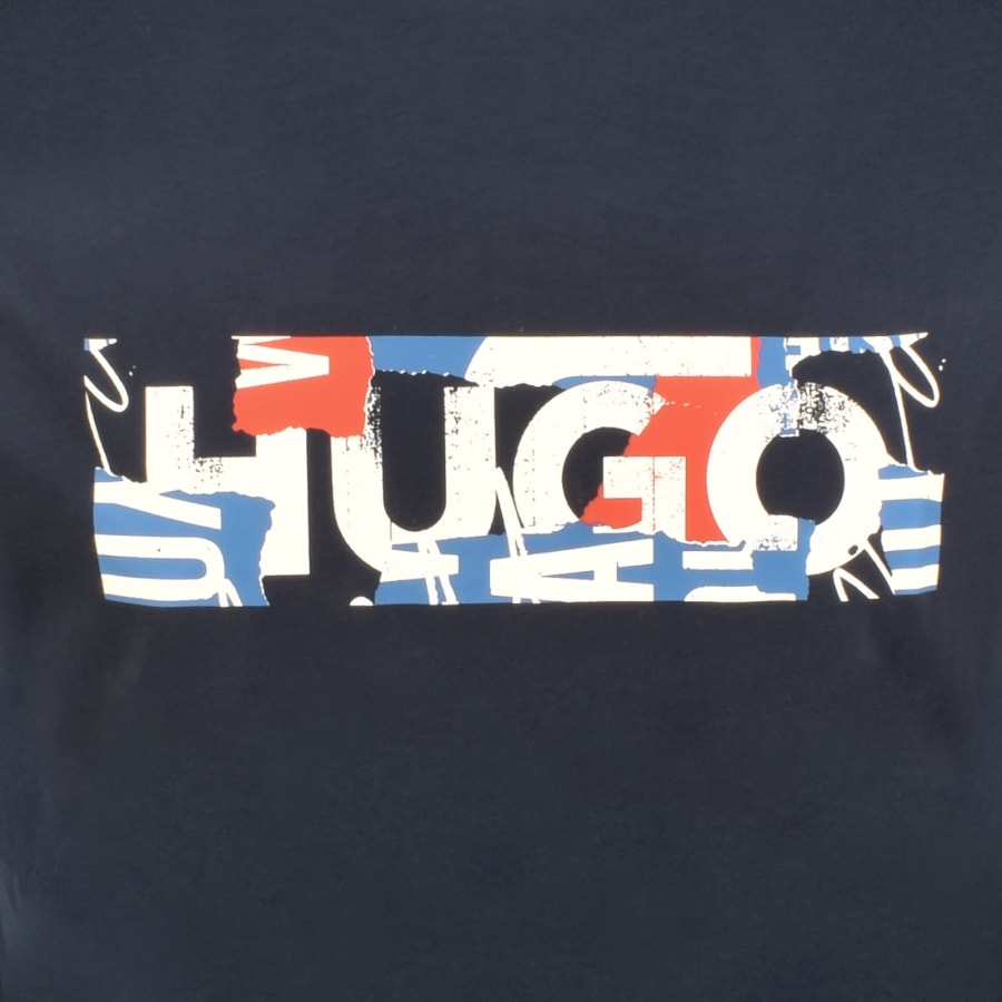 Image number 3 for HUGO Blue Nugix T Shirt Navy