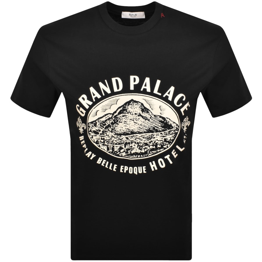 Image number 1 for Replay Logo T Shirt Black