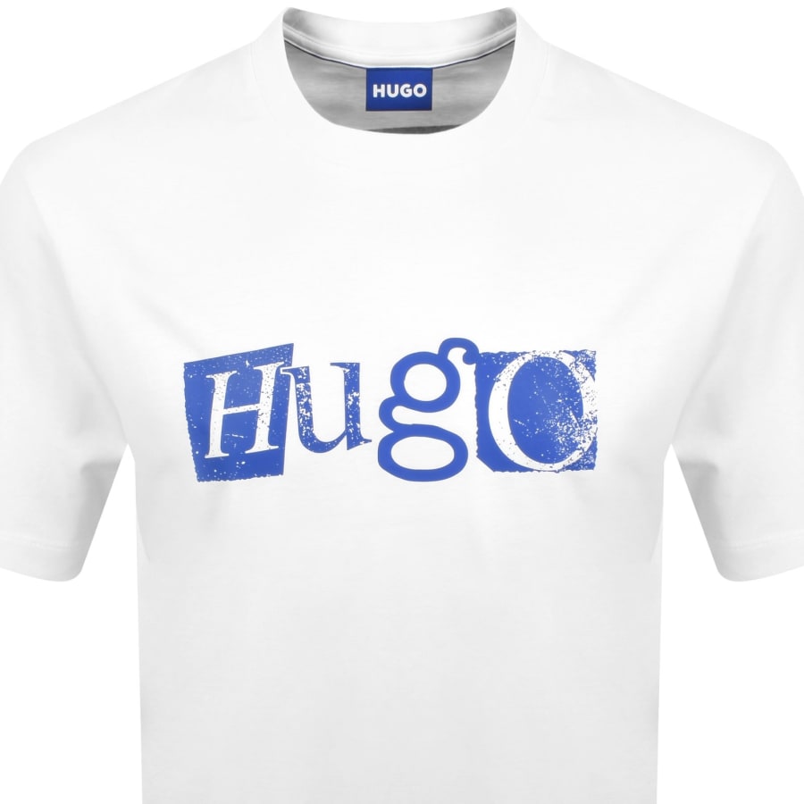 Image number 2 for HUGO Blue Nugix T Shirt White