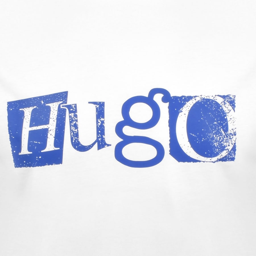 Image number 3 for HUGO Blue Nugix T Shirt White