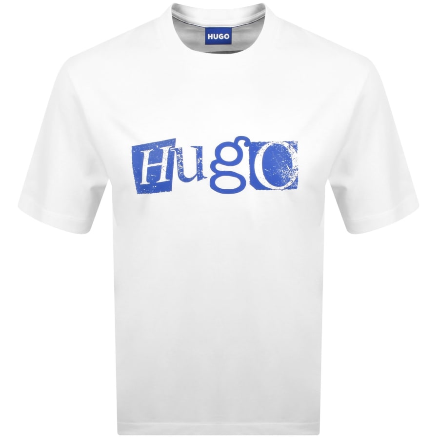 Image number 1 for HUGO Blue Nugix T Shirt White