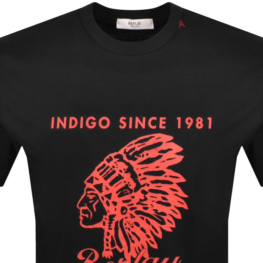 Image number 2 for Replay Logo T Shirt Black