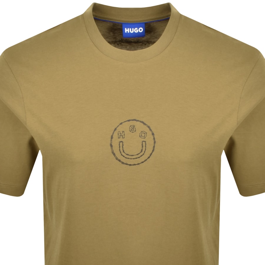 Image number 3 for HUGO Blue Nylix T Shirt Khaki